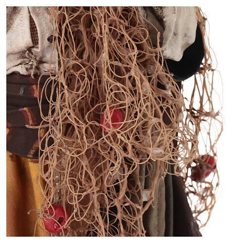 Fisherman with net for 30 cm Nativity scene, Angela Tripi 9