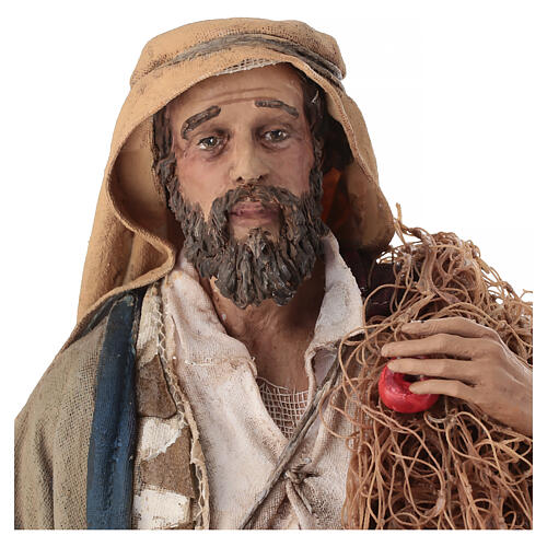 Pêcheur avec filet 30 cm Angela Tripi 2