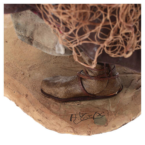 Fisherman with net 30 cm, Angela Tripi 11