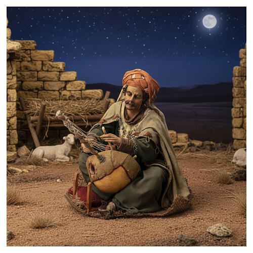 Musician for 30 cm Nativity scene, Angela Tripi 2
