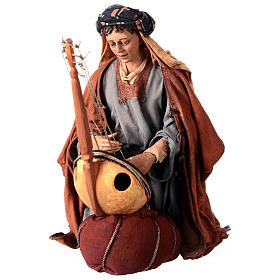 Musician statue 30 cm, nativity Tripi