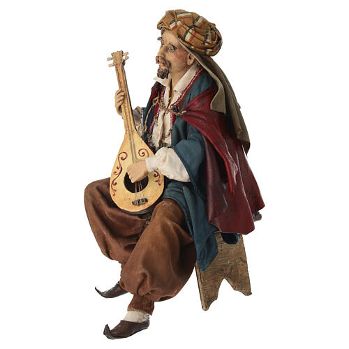 Guitar player 30 cm, nativity Angela Tripi 3
