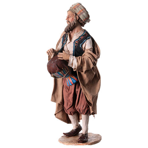 Musician with drum for 30 cm Nativity scene, Angela Tripi 3