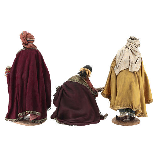 Reyes Magos 30 cm pesebre Angela Tripi 3 piezas 15