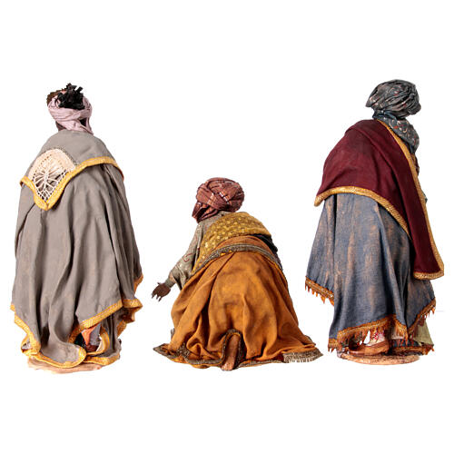 Três Reis Magos para Presépio Angela Tripi com figuras de altura média 30 cm 20