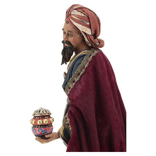 Três Reis Magos para Presépio Angela Tripi com figuras de altura média 30 cm 6