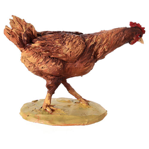 Chicken walking for 30 cm Nativity scene, Angela Tripi 3