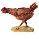 Chicken walking for 30 cm Nativity scene, Angela Tripi s1