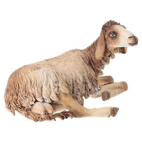 Sitting sheep for 30 cm Nativity scene, Angela Tripi 3