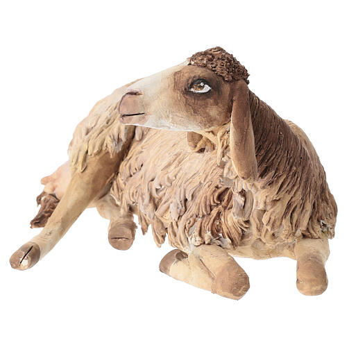 Mouton assis pour crèche 30 cm Angela Tripi 2