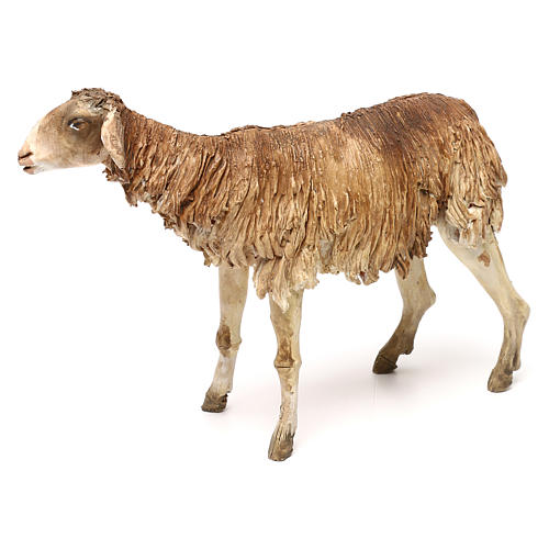 Mouton marron pour crèche 30 cm Angela Tripi 3