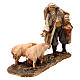Hirte mit Schweinen, für 13 cm Krippe von Angela Tripi, Terrakotta s4