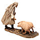 Man with pigs for 13 cm Nativity scene, Angela Tripi s5