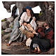 Flucht nach Ägypten - Erholung Josefs, für 25 cm Krippe von Angela Tripi, Terrakotta s4