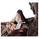 Flucht nach Ägypten - Erholung Josefs, für 25 cm Krippe von Angela Tripi, Terrakotta s8
