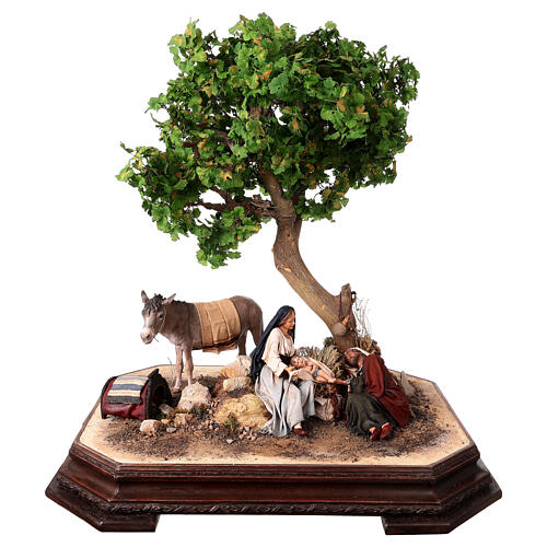 The Flight into Egypt resting Joseph 25 cm, Angela Tripi 1