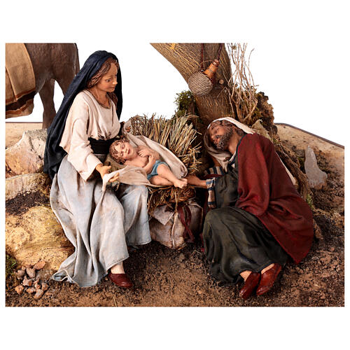 The Flight into Egypt resting Joseph 25 cm, Angela Tripi 3