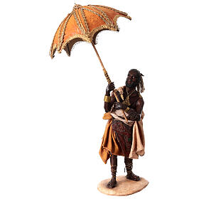 Servant with umbrella for 18 cm Nativity scene, Angela Tripi