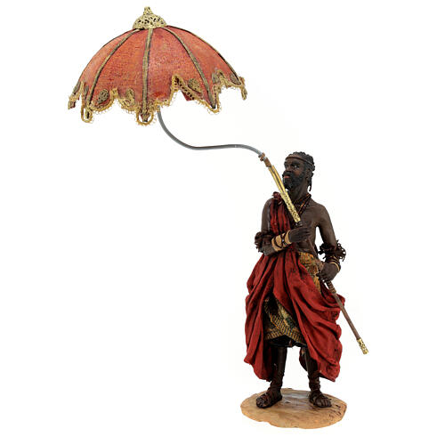 Esclave avec parasol 18 cm atelier Angela Tripi 1