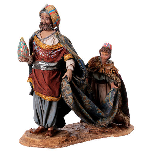 King with page for 18 cm Nativity scene, Angela Tripi 3