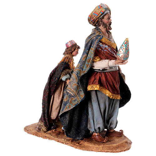 King with page for 18 cm Nativity scene, Angela Tripi 7