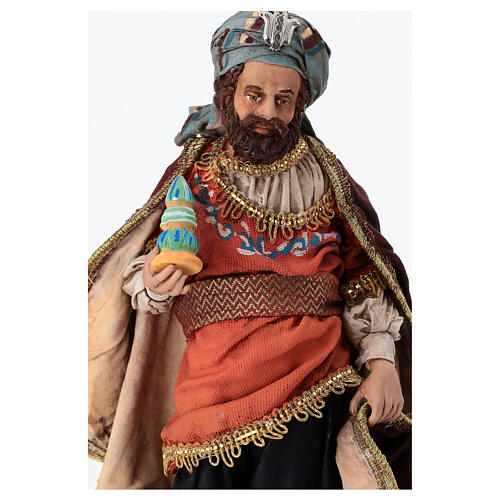 King with page for 18 cm Nativity scene, Angela Tripi 6