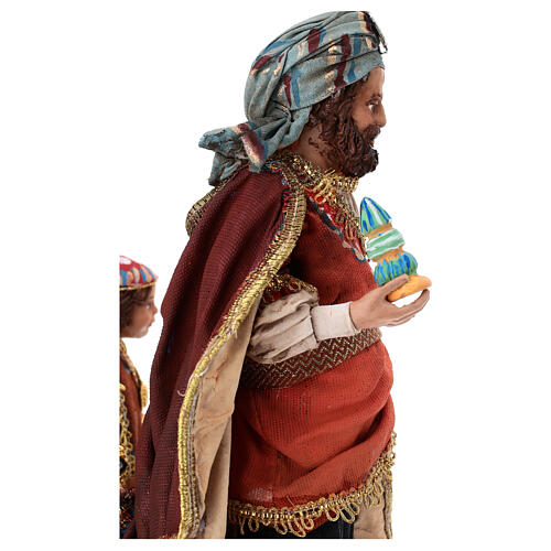 King with page for 18 cm Nativity scene, Angela Tripi 8