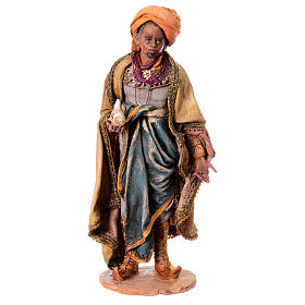 Heiliger König, für 18 cm Krippe von Angela Tripi, Terrakotta