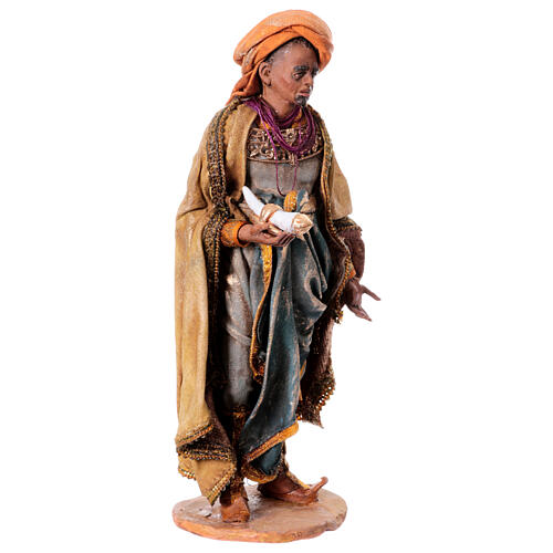 Heiliger König, für 18 cm Krippe von Angela Tripi, Terrakotta 4