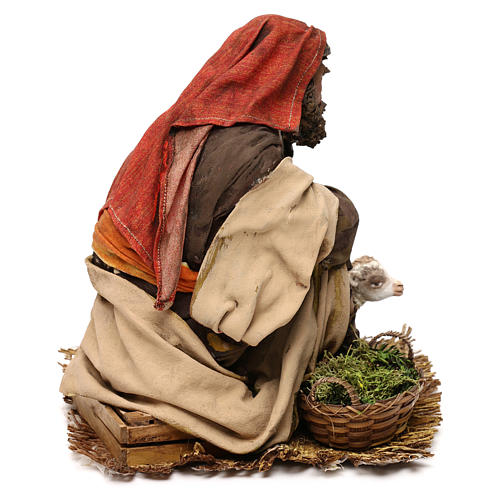 Annunciation to the shepherds: resting shepherd for 30 cm Nativity scene, Angela Tripi 5