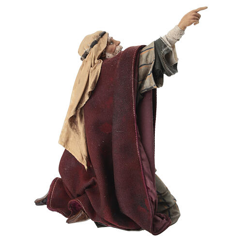 Annunciation to the shepherds: amazed shepherd for 30 cm Nativity scene, Angela Tripi 8