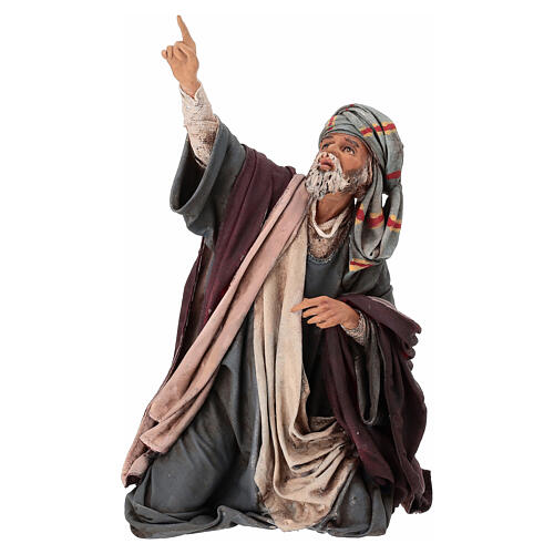 Anunciação aos Pastores: Maravilhado para Presépio Angela Tripi com figuras de altura média 30 cm 1