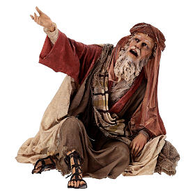 Annunciation to the shepherds: scared shepherd for 30 cm Nativity scene, Angela Tripi