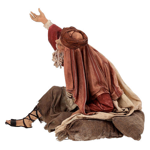 Anunciación a los pastores: pastor asustado 30 cm Angela Tripi 5