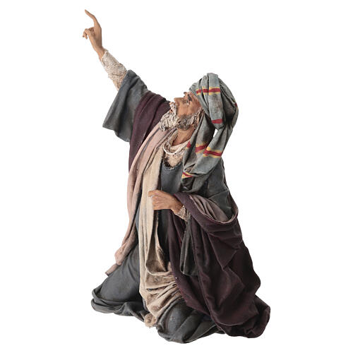Anunciación a los pastores: pastor asustado 30 cm Angela Tripi 4