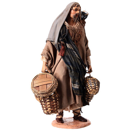 Cestaio per presepe 18 cm Angela Tripi 3