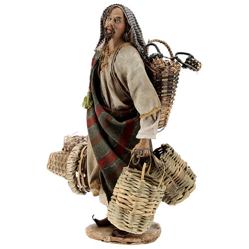 Basket maker 18 cm nativity, Angela Tripi 3