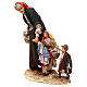 Ältere Frau mit 3 Kindern, für 30 cm Krippe von Angela Tripi, Terrakotta s3