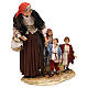Elderly woman with 3 children 30 cm Angela Tripi Nativity Scene s5