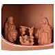Holy Family inside amphora 20x30x20 cm, 9 cm nativity Deruta ceramic s2