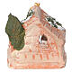 Stable in Deruta painted terracotta with 3 cm Holy Family s4