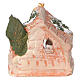 Stable in Deruta colored terracotta, for 3 cm nativity s4