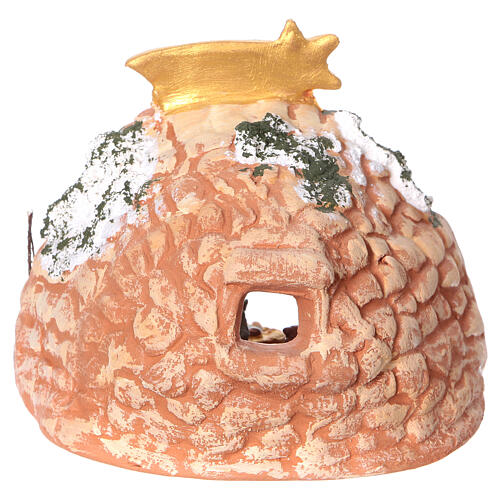 Grota z malowanej terakoty, Deruta, 4 cm, 10x10x10 cm 4