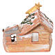 Stajenka 15x15x10 cm, Święta Rodzina 6 cm, pomalowana terakota Deruta s4