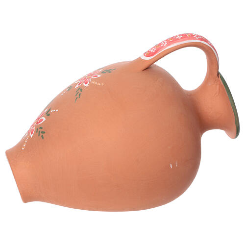 Amfora ze Świętą Rodziną 6 cm, terrakota Deruta, 20x25x15cm 4