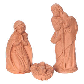 Nativity 6 cm in Deruta terracotta 11 pieces