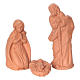 Nativity 6 cm in Deruta terracotta 11 pieces s2