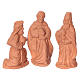 Nativity 6 cm in Deruta terracotta 11 pieces s3