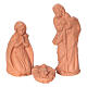 Zestaw 11 elementów do szopki, 6 cm, z terakoty Deruta s2