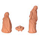 Nativity set 6 cm, in Deruta terracotta 11 pcs s6
